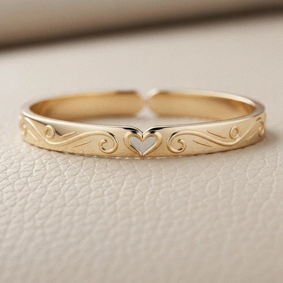 Close-up of personalized engraved jewelry on a soft background, showing intricate details, no text, no words, no typography